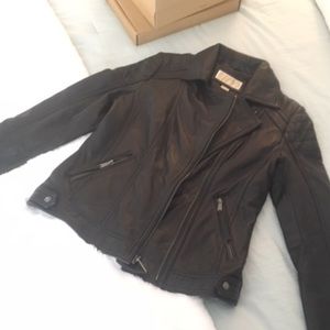 Michael Kors Black Leather Jacket